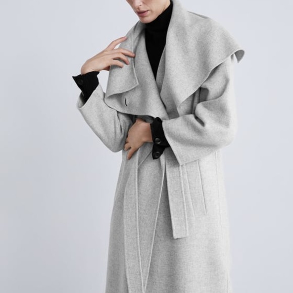 Zara Jackets & Blazers - {zara} wool waterfall coat